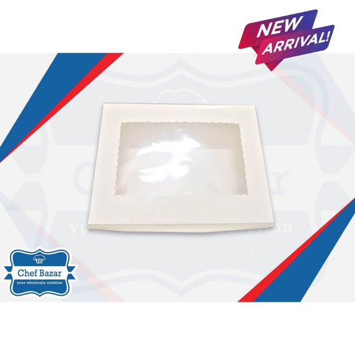 White Cardboard Box for Brownies/Desserts (Extra Large) 12 x 9 x 3 inches Pack of 12