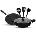 Chef Non-Stick Stylish Kitchen Set / Cookware Set With Combine Lid - Maroon 16 pcs. 