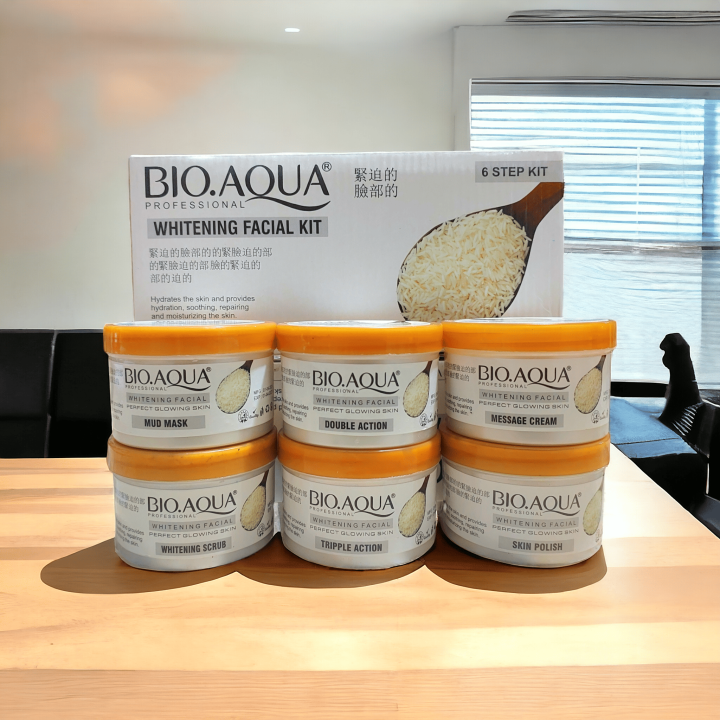 Bio-Aqua Whitening Rice Facial Kit  | 6 step facial set (100ml X 6)