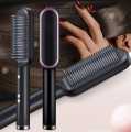 Mini Hair Straightener Brush – Anti-Scald Hot Comb for Fast Hair Styling. 
