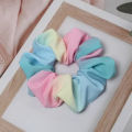 Large Rainbow Hair Scrunchies Elastic Hair Bands Ponytail Holder Multicloured Oversized Scrunchie Hair Tie For Girl Women. 