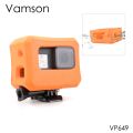 Vamson Waterproof Case For Go pro Protective Case Orange Float Cover For GoPro Hero 7 6 5 Black 7 Silver White Camera VP649. 