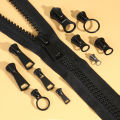 0P57 Resin Zipper Accessories 5 No. 8 No. Metal Zipper Slider down Jacket Clothes Long Zipper Bags Replacement Pull. 