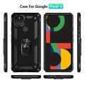 Google Pixel 5 Luxury Shock-Proof Armor Case With Car Ring Stand Cover Pixel 5. 