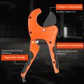 63mm PVC Pipe Cutter, Manual Pipe Cutter Plastic, PE Pipe Cutter for Cutting PVC Pipe, CPVC Pipe, PE-X Pipe, PE Pipe, 63mm Professional Plastic Pipe Cutter with Rubber Handle. 