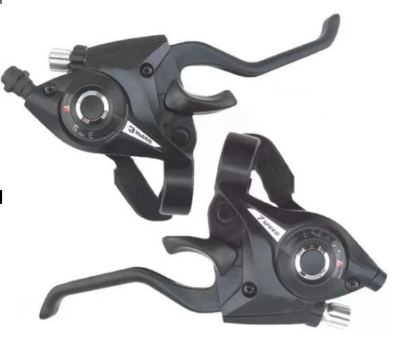 Bike Derailleurs 3x7 21 Speed Switch MTB Bicycle Shifter Levers Brake with Shift Cable Cycling Disc Handle for Bike Trekking