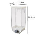 plastic grain storage box for kitchen | wall storage box | wall mounted Grain Storage Box | 1500ml Transparent Body Eco-Friendly. 