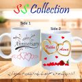 Wedding Anniversary - Wedding gift - Anniversary Gift - Happy Anniversary - Happy marriage - Gift for couple - Marriage gift - Gift item - Customize mug - Name  Mug - Picture Mug - Gift for friend. 