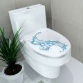 New Simplicity Fresh Style Toilet Seat Wall Sticker Art Bathroom Decals Decor PVC Removable Home Decor. 