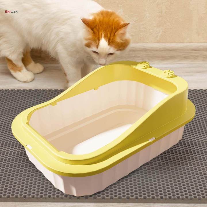 Cat%20Litter%20Box%20Kitty%20Litter%20Pan%20High%20Sided%20Splashproof%20Cat%20Sand%20Box%20Easy%20to%20Clean%20Low%20Profile%20Cat%20Litter%20Tray%20Kitten%20Litter%20Boxes%20Low%20Entry%20-%20Image%203