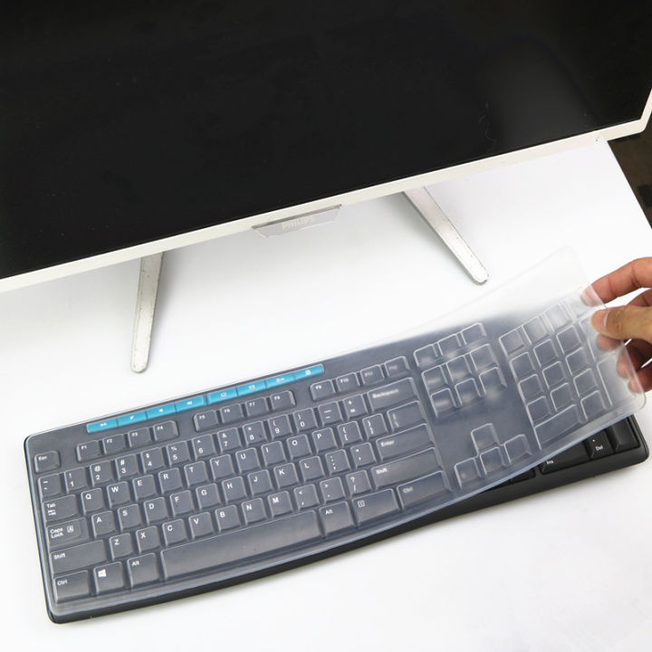 Logitech%20MK275%20K200%20K260%20K270%20Desktop%20Keyboard%20Protector%20Transparent%20Bump%20Silicone%20Pad%20Keypad%20-%20Image%206