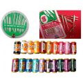 10 Sewing Thread with 30 Free Needles + 10 Singer Sewing Machine Needles-KS. 