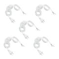 5X White Lamp Cord W Dimmer Switch AC 250V/110V US Plug. 