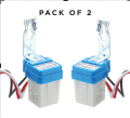 (Pack Of 2) Automatic On Off Light Control Sensor Switch LDR Photocell Sun Switch  AC85-265V 10A Day Night Sensor Switch for Lights. 
