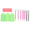 DIY Diamond Painting Tool Kits,ABS+Silicone for DIY Art Craft (22PCS). 