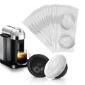 Aluminum Coffee Lid,for Nespresso Vertuoline Coffee Capsule Sticker Refilling Coffee Capsule Self Adhesive 50Pcs. 