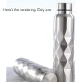 1000Ml Single-Wall Stainless Steel Water Bottle Gym Sport Bottles. 
