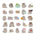 Pusheen Sun-resistant Cute Cat Decal Hand Account Journal Note Cartoon Stickers. 