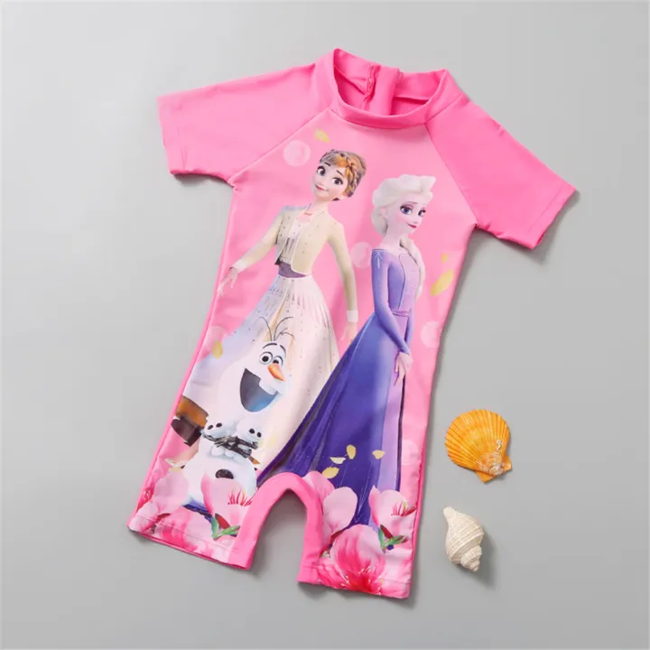 bellylady%20Girls%20%20One-piece%20%20Swimsuit%20Ice%20Snow%20Princess%20Print%20Sunscreen%20Swimsuit%20For%201-6%20Years%20Old%20-%20Image%204