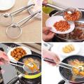 2PCS -Oil Frying Spoon 2 in 1 Oil Fryer Filter Clip Oil Tongs Strainer Chimta, Kitchen Food Strainer Tongs for Fried Food, Stainless Steel Kitchen Tong. 