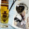 Cute Stainless Steel Heart Shaped Tea Infuser Strainer Filter Herb Steeper Hook. 