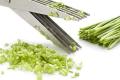Multi-Functional Stainless Steel Kitchen Knives 5 Layers Scissors for Kitchen use Cut Herb Spices Cooking Tools Vegetable Leaf Scissor and Cutter with Cleaning Brush (Multicolor). 