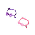Pack Of 2 Cat Bownot Imported Collar - Adjustable. 