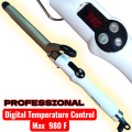 3 in 1 / Professional Hair Curling Iron Tong  Professional Hair Curler-Digital temperature control Long Rods easy grip fast results. 