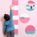 A Canvas Growth Chart for Kids -Unisex Kids Room Wall Decor Measuring Height Chart-Wall Tape with Height Chart for Kids Easy Install. 
