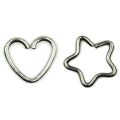 【shengxiong6525】2pc Daith Heart Ring Star Shape Tragus Cartilage Orbital Helix Fake Piercings Ear Studs Lip Nose Rings Jewelry. 