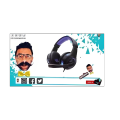 Piranha Gaming Headset with Sound Stereo Surround , Best Gaming Headphones with Noise Cancelling , MIC , LED Light For PC & Laptop. 