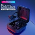 [DPS/CVC Double Noise Reduction] TWS Bluetooth5.0 Headset 8D HIFI Wireless Earbuds Stereo Bluetooth Earphone Waterproof Sport Headphones Mini Earbuds with Charging Case. 