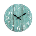 Wall Clock - Teal Green Wall Clocks Battery Operated Silent Non-Ticking - Turquoise Clock Decorative for Patio Office Easy to Use 25cmx25cm. 