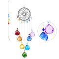 ZOROOM Crystals Rainbow Maker Suncatcher Window Hang Ornament Garden Decoration Sun Catcher Pendant Chakra Beads. 