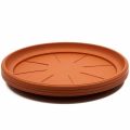 Pack of 4 Plastic Terra Cotta Round Plant Saucer Drip Trays Garden Pot Base. 