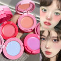 3 In 1 Matte Lip Mud Blusher Cream Rouge Stack Peach Blush Paste Clay Natural Cheek Contour Tint Eyeshadow Makeup Palette. 