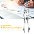 Drafting Compass with Lock Math Compass Drawing Metal Geometry Scribe Gauge Bow Divider Engineering Drawing Tool. 