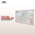 Map of Lahore City in English | Lahore City Map on Matte paper | HD Printing on 23*36 inches. 