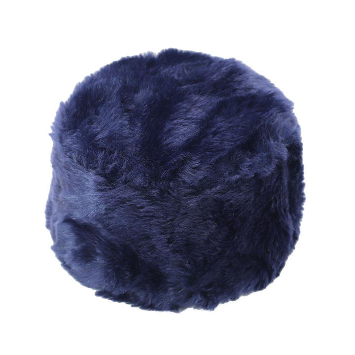 Winter Russian Women Men Fluffy Faux Fur Solid Color Ear Warmer Hat Beanie Cap
