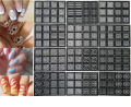 12 Pieces Airbrush Stencils Nail Stickers French Nail Decals Printing Nail Stencil Tool DIY for Women Manicure Decoration. 