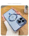 Electroplate Magsafe Shockproof Magnetic Cell Cover Magnet Phone Case For Iphone 13 14 15 Pro + Pro Max. 