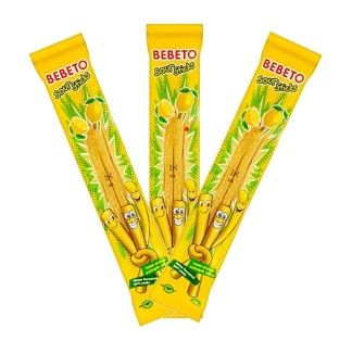 Bebeto Sour Sticks 30g Lemon - Box of 24 | Exhilarating Sweet and Sour Candy