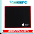 RGB Gaming Mouse With Mousepad - 7 Light Breathing Colours In Mouse & Red Medium Size Mouse Pad All Sides Stitched - USB Wired Gaming Mouse For PC & Laptop - No Side Button - Black & White. 
