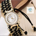 Fashion House 786 | Analog Watches For Girls Luxury Stylish Girls Analog Handmade Braided Bracelet Watch Thread Knitted Weaved Strap Women Dress Casual Watches Relogio Feminino Female Ladies Wrist Watch Best For Personal Use Or Gift Birthday Party. 