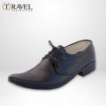 Travel Collection - Synthetic Leather Shoes - Best Quality Formal Shoes for Men - Black Color. 