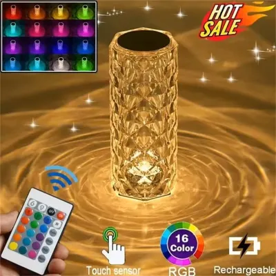 RGB Crystal Diamond Table Lamp