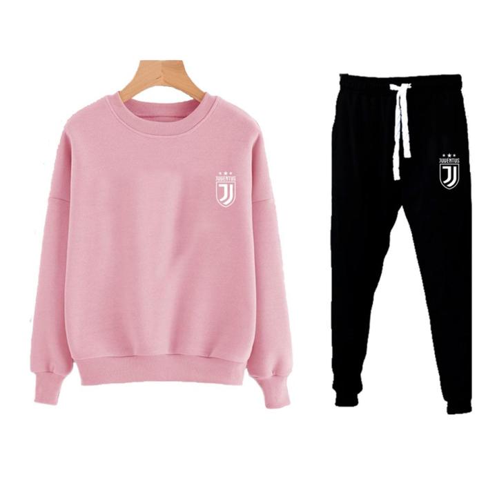 Juventus Pink Sweat shirt And Trouser Winter Arrivals Fleece Best Quality For Men