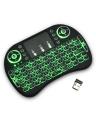 MINI I8 Wireless Backlit 2.4GHz Touchpad Keyboard Air Mouse For TV Box MINI PC - Black. 