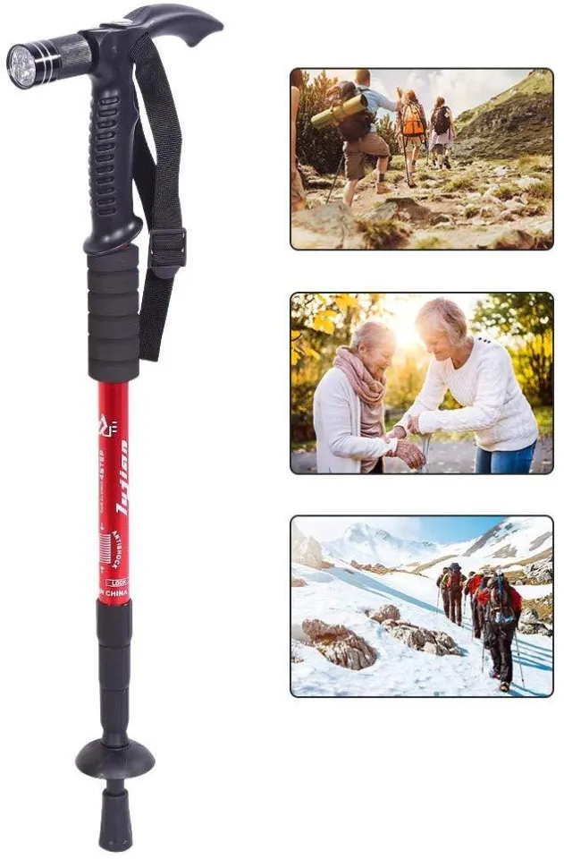 Lightweight telescopic walking pole best sale