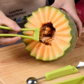 4 In 1 Melon Baller Scoop Stainless Steel Watermelon Cutter Fruit Carving Kitchen Tool Set for Fruit Slicer Dig Pulp Separator. 